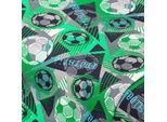 Baumwolljersey "Fußball" mit Elasthan, grün-color