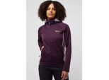 Fleecejacke JACK WOLFSKIN "ALPGRAT XT JKT W", Damen, Gr. XS, lila (midnight, plum), Obermaterial: 100% Polyester; Kontrast: 95% Polyester, 5% Elastan; Futter: 100% Polyester, Jacken Fleecejacke