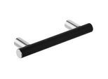 Haltegriff Elida, schwarz matt pulverbeschichtet, 300 x 32 x 87 mm - 93 145 09