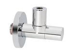 Design-Eckventil 1/2'' x 3/8'' - selbstdichtend, mit Quetschverschraubung - verchromt