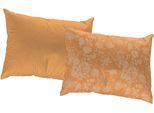 Dekokissen ADAM "Flower Cuveé", gelb (curry, geblümt), B:60cm L:40cm, Baumwolle, Dekokissen_Sitzkissen_Kissenhüllen, mit Blumenmuster, Wendekissenhülle ohne Füllung, 1 Stück