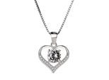 Silberkette "Heart", Damen, Gr. onesize, Silber 925 (Sterlingsilber), silber (silbern), COLLEZIONE ALESSANDRO, Basic, Halsketten Silberkette, aus 925 Sterling Silber