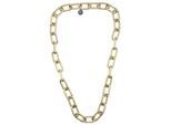 Lange Kette "Alessia", Damen, Gr. onesize, Kunstfaser, gold (altgold), COLLEZIONE ALESSANDRO, Basic, Halsketten, aus ovalen Gliedern gefertigt