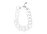 Kette mit Anhänger "Milano", Damen, Gr. onesize, Kunstfaser, transparent, COLLEZIONE ALESSANDRO, Basic, Halsketten, Polyesterglieder