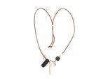 Lange Kette "Anna", Damen, Gr. onesize, Metall, braun, COLLEZIONE ALESSANDRO, Basic, Halsketten, mit verschiedenen Elementen als Behang