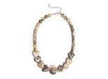 Kette mit Anhänger "Hanka", Damen, Gr. onesize, PTFE-Kunststoff, braun, COLLEZIONE ALESSANDRO, Basic, Halsketten, mit auffallenden Perlen