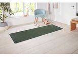 Läufer HANSE HOME EXCLUSIV "Liberty", grün, B:80cm H:7mm L:300cm, Polypropylen, Teppiche, Läufer, Uni-Meliert, robust, kräftige Farben, rundherum farbige Kettelung