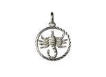 Kettenanhänger VIVANCE "925/- Sterling Silber Sternzeichen Skorpion", weiß, Schmuckanhänger, Damen, one-size, Silber 925 (Sterlingsilber), 0,8 g, Kettenanhänger
