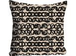 Dekokissen QUEENCE "»Linien«", bunt (bunt, bedruckt), B:40cm L:40cm, Polyester, Dekokissen_Sitzkissen_Kissenhüllen, Kissenhülle ohne Füllung, 1 Stück