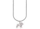 Kette mit Anhänger BRUNO BANANI "Schmuck Geschenk Halskette Löwe Venezianerkette", silber (edelstahlfarben), Halsketten, Herren, Edelstahl, L: 55