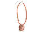 Kette mit Anhänger "Beverly", Damen, Gr. onesize, Metall, orange, COLLEZIONE ALESSANDRO, Basic, Halsketten, mit bemalten Anhänger