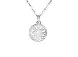 Kette mit Anhänger VIVANCE "925-Sterling Silber rhodiniert", weiß, Halsketten, Damen, 42+3cm, Silber 925 (Sterlingsilber), L: 45 B: 12mm, glänzend, B:12mm