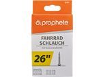 Fahrradschlauch PROPHETE "Fahrradschlauch", schwarz, Fahrradschläuche, 48mm, Sclaverandventil (SV), 26 Zoll (66,04cm)