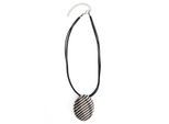 Kette mit Anhänger "Beverly", Damen, Gr. onesize, Metall, schwarz, COLLEZIONE ALESSANDRO, Basic, Halsketten, mit bemalten Anhänger