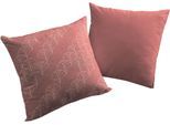 Dekokissen ADAM "Argentinian Criolla", rot (dunkelrot, geblümt), B:50cm L:50cm, Baumwolle, Dekokissen_Sitzkissen_Kissenhüllen, mit Palmenmuster, Wendekissenhülle ohne Füllung, 1 Stück