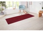 Läufer HANSE HOME EXCLUSIV "Liberty", rot, B:80cm H:7mm L:200cm, Polypropylen, Teppiche, Läufer, Uni-Meliert, robust, kräftige Farben, rundherum farbige Kettelung