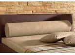 Nackenrolle MAINTAL, braun (cappuccino), L:116cm Ø:23cm, Polyester, Funktionskissen, Nackenrolle