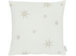Dekokissen APELT "5842", beige (goldfarben, natur, sterne), B:40cm L:40cm, Polyester, Dekokissen_Sitzkissen_Kissenhüllen