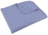 Wohndecke SETEX "Kuscheldecke", blau, B:75cm L:120cm, Baumwolle, Polyester, Wohndecken, Wohndecke, mit Ziernaht in Melange-Optik, Kuscheldecke