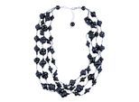 Kette mit Anhänger "Cheyney", Damen, Gr. onesize, PTFE-Kunststoff, schwarz, COLLEZIONE ALESSANDRO, Halsketten, mit vielen Perlen