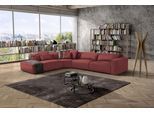 Ecksofa EGOITALIANO "Beverly, extravangantes Designsofa mit erstklassigem Sitzkomfort", rot (kirschrot), B:378cm H:95cm T:282cm, Sofas, Ecksofa, wahlweise mit elektrischer Relaxfunktion, Kopfteilverstellung