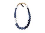 Kette mit Anhänger "Ginevra", Damen, Gr. onesize, Kunstfaser, blau, COLLEZIONE ALESSANDRO, Basic, Halsketten, aus facettierten Perlen