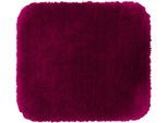 Badematte GÖZZE "»DELUXE«", lila (cyclam), rechteckig (50cm x 45cm ), 1 Stk., Polyester, Badematten, Badematte, mit extra hohem Flor