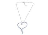 Kette mit Anhänger "Zoey", Damen, Gr. onesize, Metall, silber, COLLEZIONE ALESSANDRO, Halsketten, mit funkelnden Strasssteinen