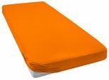 Spannbettlaken BELLANA "Jersey Classic", orange (papaya), 1 Stk., Jersey, 60x120 60x130 60x140 70x120 70x130 70x140 25cm, Jersey, Obermaterial: 100% Baumwolle, Bettlaken, Spannbettlaken, für Kinder und Babys aus reiner Baumwolle
