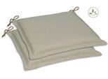 Sitzkissen GO-DE, beige (beige, unifarben), B:45cm L:47cm, Polyester, Dekokissen_Sitzkissen_Kissenhüllen, Sitzkissen, 45x47 cm, vielseitig einsetzbar, wasserabweisend