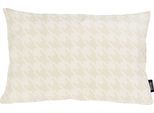 Dekokissen DONE. "Windsor Bird", beige (beige, weiß, gemustert), B:40cm L:60cm, Baumwolle, Polyester, Dekokissen_Sitzkissen_Kissenhüllen, Jacquardgewebte Kissenhülle ohne Füllung mit Reißverschluss, 1 Stück