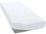 Spannbettlaken BELLANA "bellana Frottier", weiß, L:200cm, Frottee, Obermaterial: 80% Baumwolle, 20% Polyester, Bettlaken, Spannbettlaken, weich und angenehm zur Haut