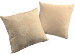 Dekokissen ADAM "Romantic Puligny A Light", beige (beige, ornamente), B:50cm L:50cm, Baumwolle, Dekokissen_Sitzkissen_Kissenhüllen, mit großen Ornamenten, Wendekissenhülle ohne Füllung, 1 Stück