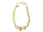 Kette mit Anhänger "Cynthia", Damen, Gr. onesize, Kunstfaser, beige, COLLEZIONE ALESSANDRO, Basic, Halsketten, Perlen in verschiedenen Größen