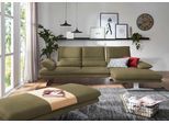 Ecksofa W.SCHILLIG "broadway, Designsofa mit tollem Sitzkomfort, L-Form", grün (camouflage z69), B:291cm H:94cm T:164cm, Longlife Xtra-Leder Z69: Das feinnarbige, gedeckte Softleder Z69 besticht durch seine außergewöhnliche Weichheit im trendigen »Vintage-Look«, Hautstärke 0, 9 - 1, 1 mm, Sofas, Ecksofa, Sitztiefenverstellung, Kopfteil- & Seitenteilverstellung, Breite 291cm