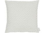 Dekokissen APELT "9601" Gr. 1, gold (goldfarben, weiß, gepunktet), B:40cm L:40cm, Polyester, Viskose, Dekokissen_Sitzkissen_Kissenhüllen, Kissenhülle ohne Füllung, 1 Stück