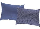 Dekokissen ADAM "Urban Cactus", blau (royalblau, gemustert), B:40cm L:60cm, Baumwolle, Dekokissen_Sitzkissen_Kissenhüllen, zertifizierter Bio-Baumwolle, Wendekissenhülle ohne Füllung, 1 Stück
