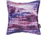 Dekokissen DONE. "Glam Colour", lila (lila, blau, beery, meliert), B:45cm L:45cm, Polyester, Dekokissen_Sitzkissen_Kissenhüllen, Reißverschluss, Ohne Füllung, meliert