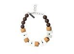 Kette mit Anhänger "Almada", Damen, Gr. onesize, Kunstfaser, beige, COLLEZIONE ALESSANDRO, Basic, Halsketten, aus Polyesterelementen