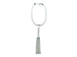 Kette mit Anhänger "Strass", Damen, Gr. onesize, Metall, silber, COLLEZIONE ALESSANDRO, Basic, Halsketten, Anhänger mit Glassteinen besetzt