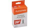 Fahrradschlauch PROPHETE "Fahrradschlauch", schwarz, Fahrradschläuche, 48mm, Dunlopventil (DV), 20 Zoll (50,80cm)