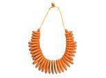 Kette mit Anhänger "Maresa", Damen, Gr. onesize, Holz, orange, COLLEZIONE ALESSANDRO, Basic, Halsketten, mit länglichen Holzperlen