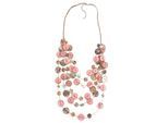 Lange Kette "Jenny", Damen, Gr. onesize, Zamak, rosa, COLLEZIONE ALESSANDRO, Basic, Halsketten, mit Muschelplättchen