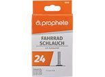 Fahrradschlauch PROPHETE "Fahrradschlauch", schwarz, Fahrradschläuche, 48mm, Autoventil (AV), 24 Zoll (60,96cm)