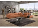Ecksofa EGOITALIANO "Beverly, extravangantes Designsofa mit erstklassigem Sitzkomfort", braun (ziegelbraun), B:378cm H:95cm T:282cm, Leder CAREZZA (echtes Rindsleder) ist ein Naturleder, dass die ursprünglichen Eigenschaften der Haut nicht verändert. Das Vorhandensein von verheilten Narben, Körnungsunterschiede, Falten, Adern, Unterschiede in den Farbtönen und andere Spuren, die die Natur auf dies