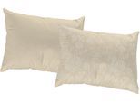 Dekokissen ADAM "Flower Cuveé", beige (naturweiß, geblümt), B:60cm L:40cm, Baumwolle, Dekokissen_Sitzkissen_Kissenhüllen, mit Blumenmuster, Wendekissenhülle ohne Füllung, 1 Stück