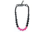 Kette mit Anhänger "Alma", Damen, Gr. onesize, Kunstfaser, pink, COLLEZIONE ALESSANDRO, Basic, Halsketten, aus Polyesterperlen