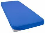 Spannbettlaken BELLANA "Jersey Classic", blau (royalblau), 1 Stk., Jersey, 60x120 60x130 60x140 70x120 70x130 70x140 25cm, Jersey, Obermaterial: 100% Baumwolle, Bettlaken, Spannbettlaken, für Kinder und Babys aus reiner Baumwolle
