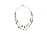 Lange Kette "Diana", Damen, Gr. onesize, Holz, beige (natur), COLLEZIONE ALESSANDRO, Basic, Halsketten, mit Holzkugeln