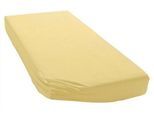 Spannbettlaken BELLANA "Jersey Classic", beige (weizen), 1 Stk., Jersey, 60x120 60x130 60x140 70x120 70x130 70x140 25cm, Jersey, Obermaterial: 100% Baumwolle, Bettlaken, Spannbettlaken, für Kinder und Babys aus reiner Baumwolle